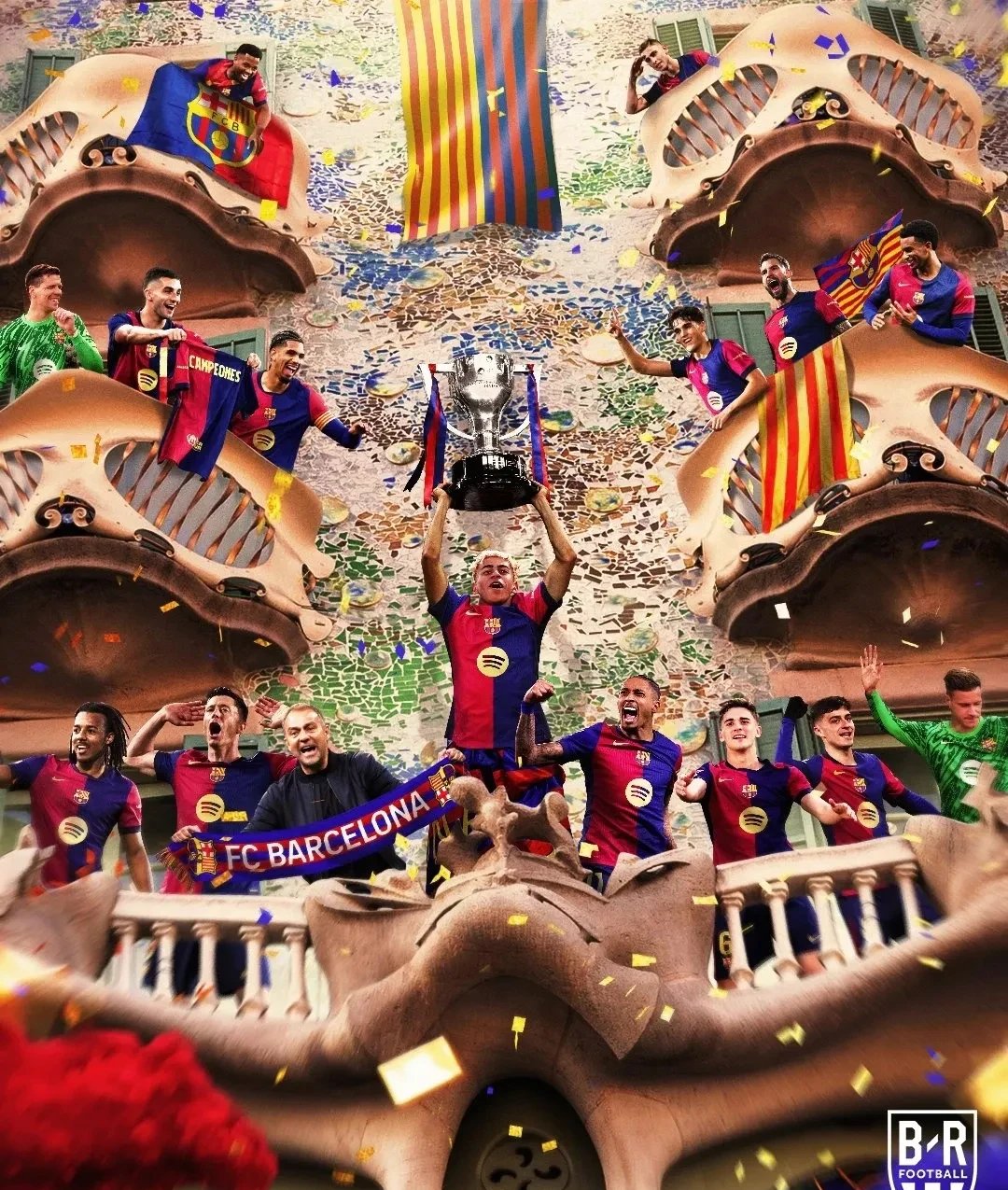 巴塞罗那赢得西甲联赛，梅西再次成为最佳射手